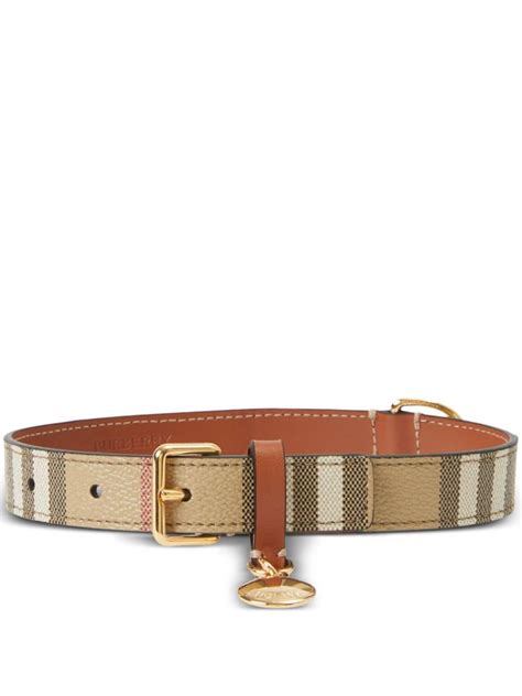 Kleines Hundehalsband in Check (Vintage 